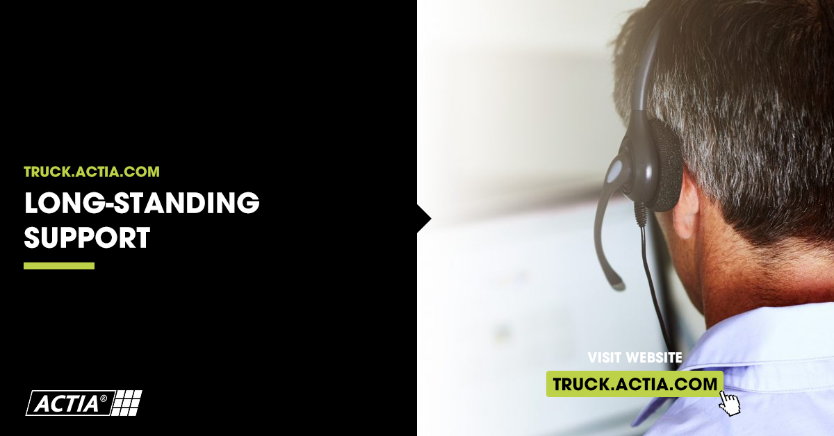 Longstanding Support ACTIA Truck